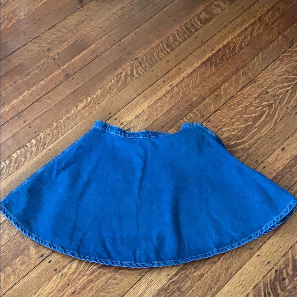 American Apparel denim circle skirt